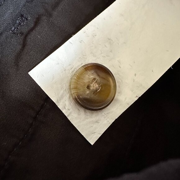 Quince Black Organic Stretch Cotton Chino Bermuda Shorts, 10 - Picture 9 of 9